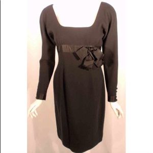CAROLYN ROEHM Vintage sz 4 black cocktail dress